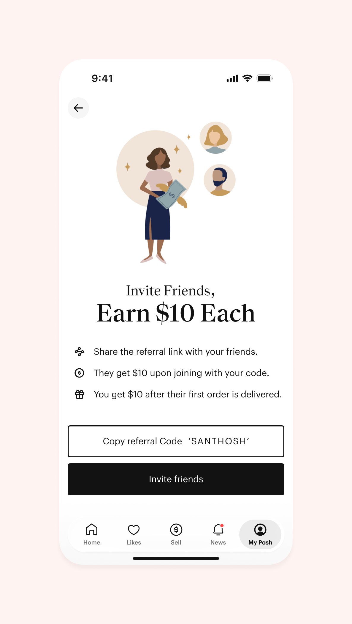 Poshmark home feed