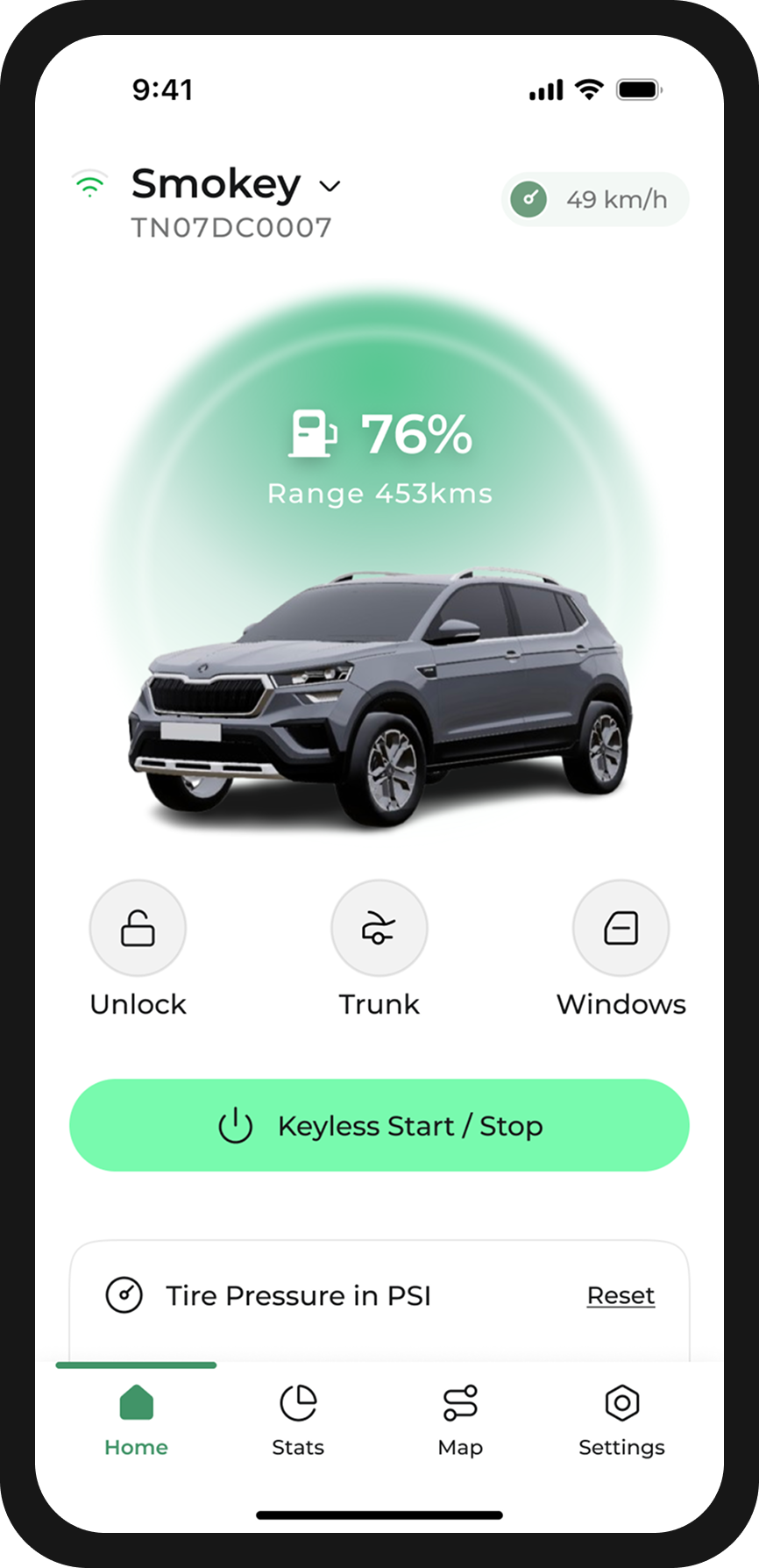 Škoda Home Dashboard