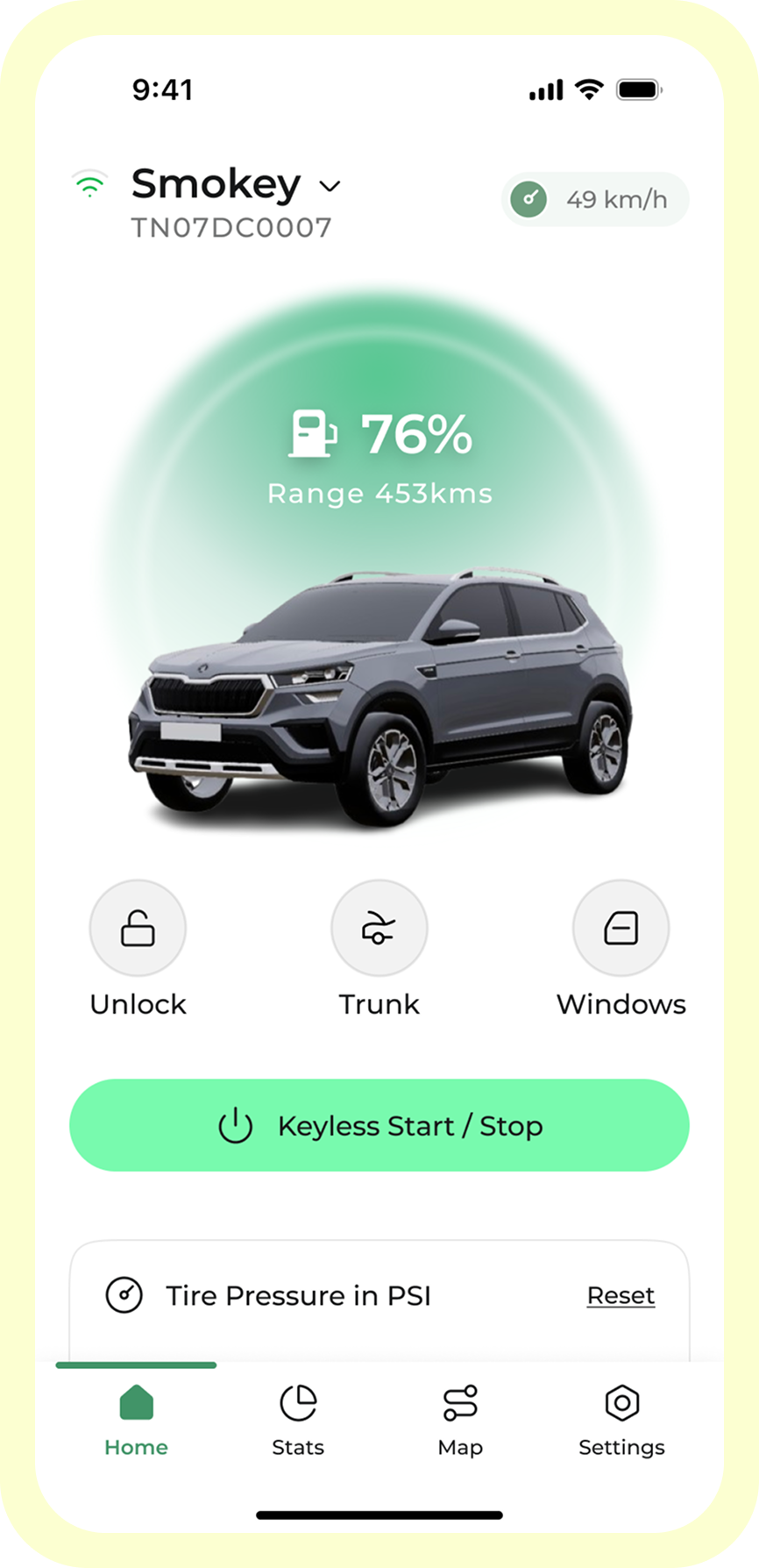 Škoda Home Dashboard